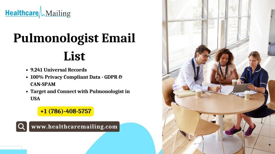 Pulmonologist Email List